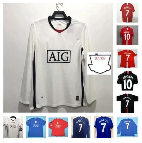 2007 2008 2009 manchester retro red home soccer jersey united 7# ronaldo long sleeve 07 08 09 man #10 rooney #11 giggs #18 scholes utd footb, Black;yellow
2007 2008 2009 manchester retro red home soccer jersey united 7# ronaldo long sleeve 07 08 09 man #10 rooney #11 giggs #18 scholes utd footb, Black;yellow