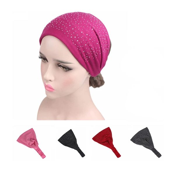 pure color crystal sparkling headband cotton stretch twist hairband sport hair accessories bandage, Silver
pure color crystal sparkling headband cotton stretch twist hairband sport hair accessories bandage, Silver