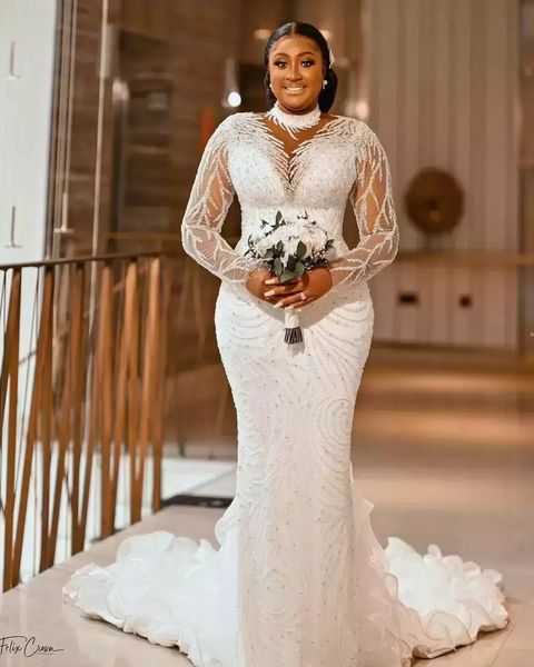 party dresses 2023 plus size arabic sheer neck mermaid wedding long sleeves lace beaded bridal gowns vestidos de novia 230306, White;black
party dresses 2023 plus size arabic sheer neck mermaid wedding long sleeves lace beaded bridal gowns vestidos de novia 230306, White;black