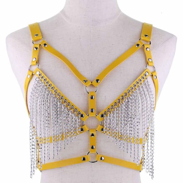 suspenders gothic leather metal chains necklace women bra chest chain belt witch punk girl festival jewelry 230307, Black;white
suspenders gothic leather metal chains necklace women bra chest chain belt witch punk girl festival jewelry 230307, Black;white