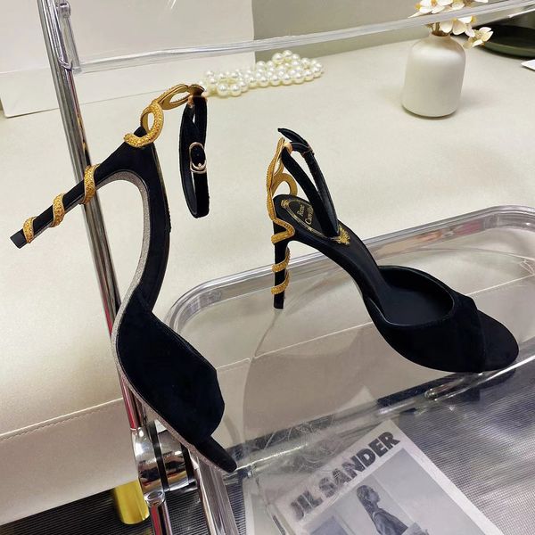 sandals rene caovilla stiletto women platform crystal dress shoe designer casual dinner 12cm high heels factory shoes snake decoration c6p6, Black
sandals rene caovilla stiletto women platform crystal dress shoe designer casual dinner 12cm high heels factory shoes snake decoration c6p6, Black