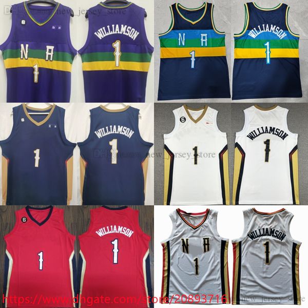 zion basketball 1 williamson jersey stitched with 6 patch white black purple 2022-23 new city jerseys blue red shorts, Black;red
zion basketball 1 williamson jersey stitched with 6 patch white black purple 2022-23 new city jerseys blue red shorts, Black;red