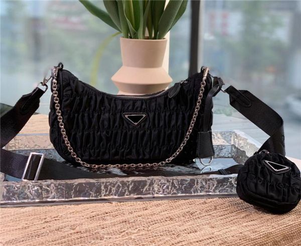 sports pleated bags clips folding three in one handbags women metal chain underarm bags with box7996552, Black
sports pleated bags clips folding three in one handbags women metal chain underarm bags with box7996552, Black