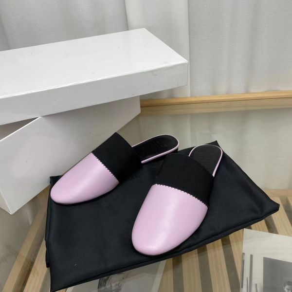 slippers flat leather half slides round toe outdoor winter mixed color fashion shoes couple designer ladies mules 230307, Black
slippers flat leather half slides round toe outdoor winter mixed color fashion shoes couple designer ladies mules 230307, Black