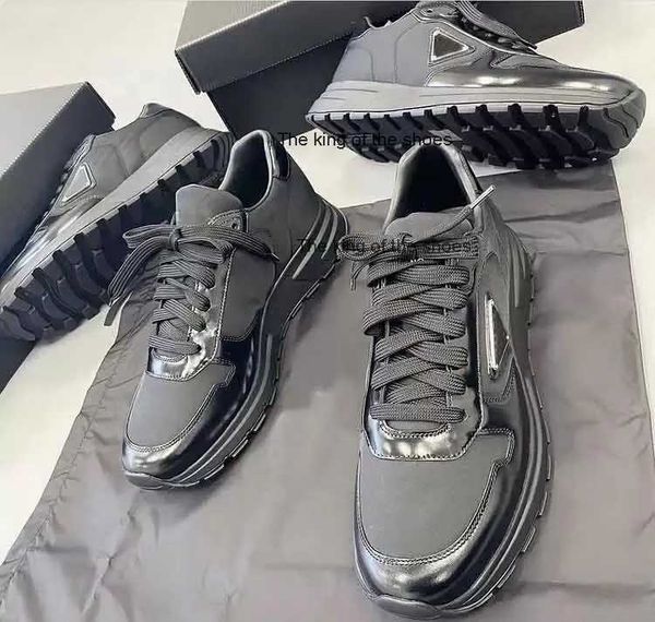 with box prad popular casual-stylish prax 1 sneakers shoes re-nylon brushed leather men knit fabric runner mesh runner trainers man sport hm, Black
with box prad popular casual-stylish prax 1 sneakers shoes re-nylon brushed leather men knit fabric runner mesh runner trainers man sport hm, Black