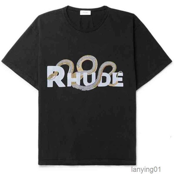 men designer cotton rhude retro three-dimensional snake bone print high street short-sleeved round casual t-shirts high-quality, White;black
men designer cotton rhude retro three-dimensional snake bone print high street short-sleeved round casual t-shirts high-quality, White;black