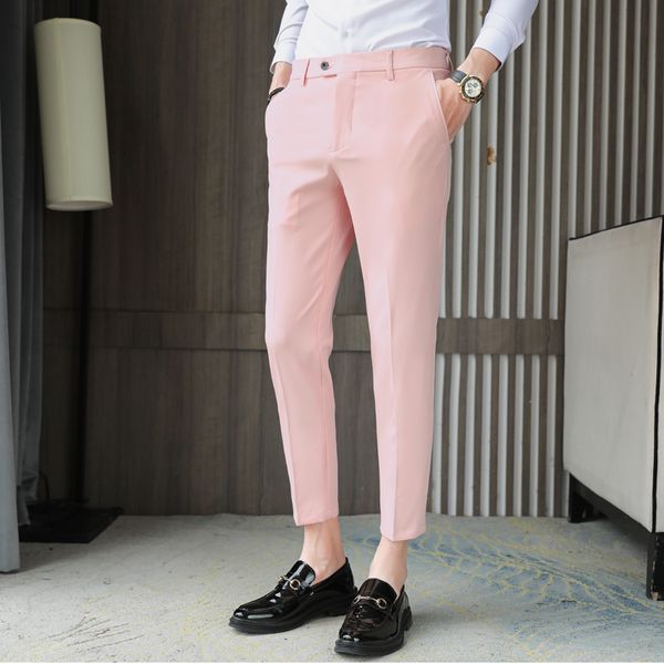 women s pants s high grade british style business casual slim fit men s small feet nine point solid color all match trousers 29 36 230307, Black;white
women s pants s high grade british style business casual slim fit men s small feet nine point solid color all match trousers 29 36 230307, Black;white