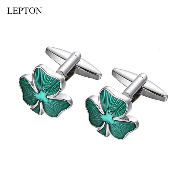 cuff links lepton green clover links for wedding mens fashion irish ireland shamrock dress shirt link business gifts 230307, Silver
cuff links lepton green clover links for wedding mens fashion irish ireland shamrock dress shirt link business gifts 230307, Silver