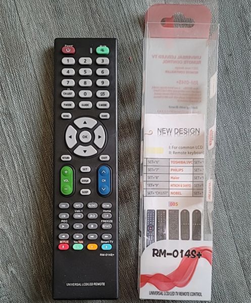 universal remote controlers smart tv control lcd led television replacement rm-014s switch for household watching accessories
universal remote controlers smart tv control lcd led television replacement rm-014s switch for household watching accessories