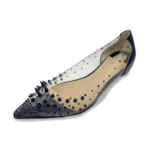 dress shoes women pointed toe flat transparent pvc fabric woman striptease sheepskin insole comfortable luxury designer 230307, Black
dress shoes women pointed toe flat transparent pvc fabric woman striptease sheepskin insole comfortable luxury designer 230307, Black