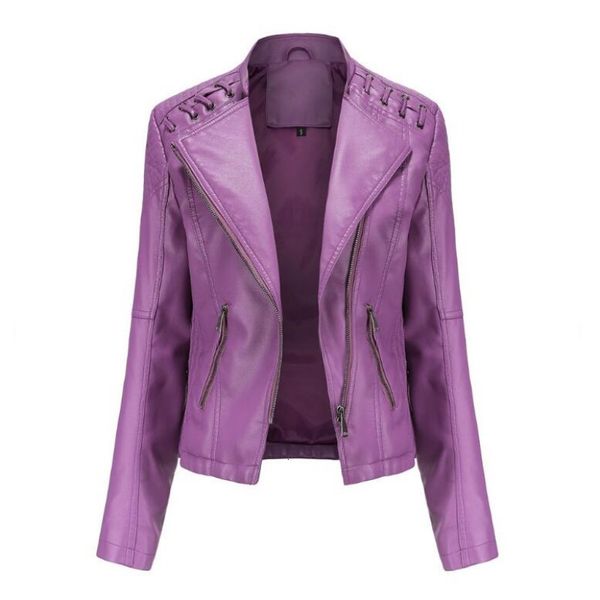 women's jackets spring autumn leather jacket women slim fit motor biker pu short coat stand collar ladies zipper outerwear 2023 230307, Black;brown
women's jackets spring autumn leather jacket women slim fit motor biker pu short coat stand collar ladies zipper outerwear 2023 230307, Black;brown