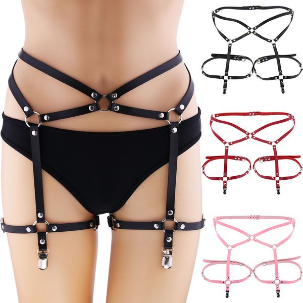 suspenders harajuku style pu leather belt garter integrated hiphop nightclub show leg loop clip 230307, Black;white
suspenders harajuku style pu leather belt garter integrated hiphop nightclub show leg loop clip 230307, Black;white