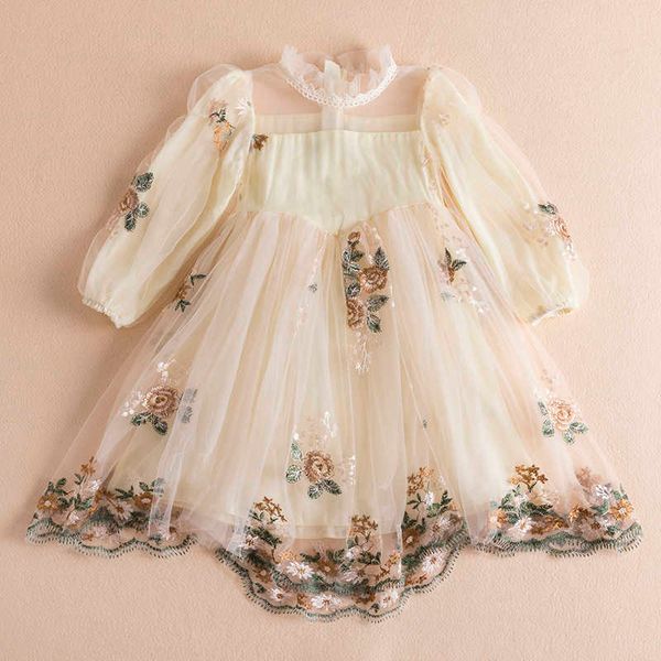 girl's dresses autumn girl embroidery flower dress kids birthday wedding party costume elegant girls ruffle o-neck long sleeve casual c, Red;yellow
girl's dresses autumn girl embroidery flower dress kids birthday wedding party costume elegant girls ruffle o-neck long sleeve casual c, Red;yellow