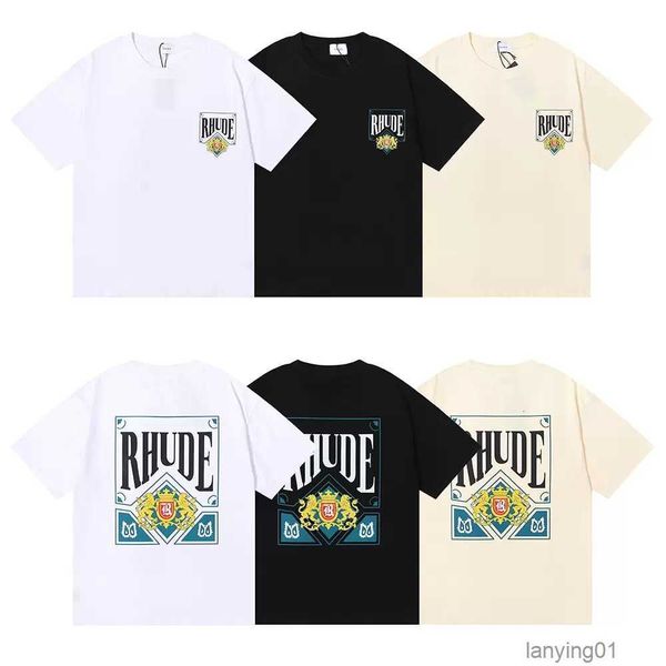 summer mens t-shirt designer quality rhude round printed men weight double yarn cotton short sleeve t-shirt, White;black
summer mens t-shirt designer quality rhude round printed men weight double yarn cotton short sleeve t-shirt, White;black