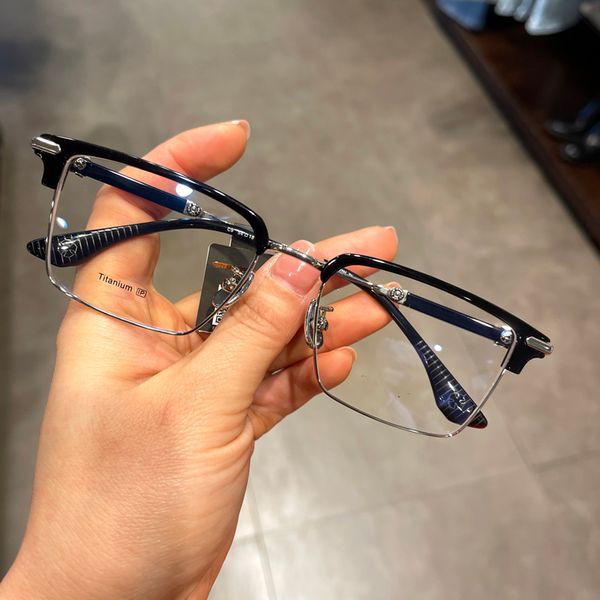men business frame eyeglasses vintage fashion suqare glasses spectacle frame for women black gold myopia optical eyewear with original case, Silver
men business frame eyeglasses vintage fashion suqare glasses spectacle frame for women black gold myopia optical eyewear with original case, Silver