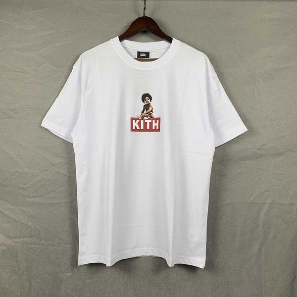 men's t-shirt kith2022 loose fashion casual printed street simple rap explosive head men, White;black
men's t-shirt kith2022 loose fashion casual printed street simple rap explosive head men, White;black