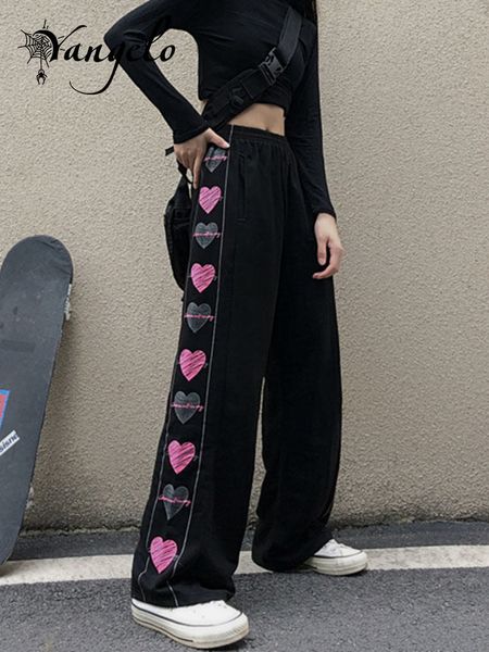 women's pants s yangelo gothic style pink love casual harajuku high waist elastic y2k fashion garbage women 230306, Black;white
women's pants s yangelo gothic style pink love casual harajuku high waist elastic y2k fashion garbage women 230306, Black;white
