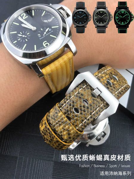 paneraiss paneraiss genuine leather lizard pattern watch strap is suitable for panahai pam00111 pam00441 lumino 44mm 24mm, Slivery;brown
paneraiss paneraiss genuine leather lizard pattern watch strap is suitable for panahai pam00111 pam00441 lumino 44mm 24mm, Slivery;brown