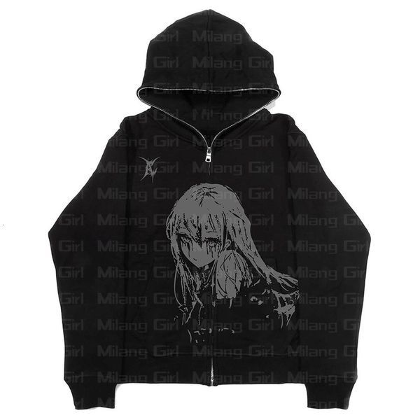men's hoodies sweatshirts zip up women grunge goth hooded jackets y2k clothes oversized vintage streetwear anime graphics print 230306, Black
men's hoodies sweatshirts zip up women grunge goth hooded jackets y2k clothes oversized vintage streetwear anime graphics print 230306, Black