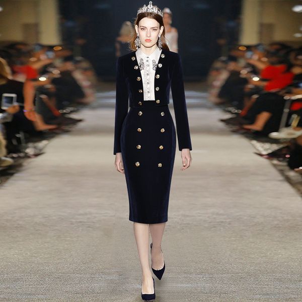 two piece dress button embellishment long sleeve short cardigan waist bag hip split skirt fashionable velvet suit autumn winter 230307, White
two piece dress button embellishment long sleeve short cardigan waist bag hip split skirt fashionable velvet suit autumn winter 230307, White