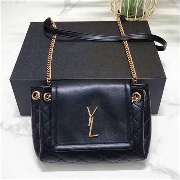 quality gold real leather messenger bag fashion designer chain shoulder crossbody luxury bags classic flap women purse with box
quality gold real leather messenger bag fashion designer chain shoulder crossbody luxury bags classic flap women purse with box