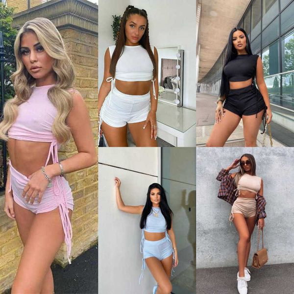 summer women clothes women tracksuits two pieces set street slim fit drawstring thread sports two piece shorts outfits, Gray
summer women clothes women tracksuits two pieces set street slim fit drawstring thread sports two piece shorts outfits, Gray