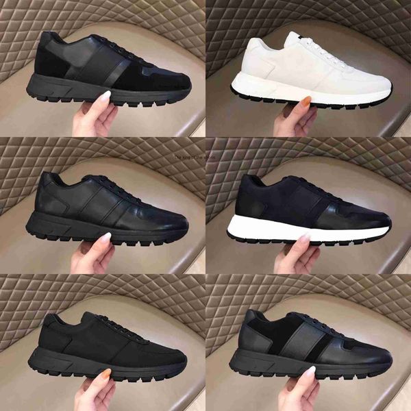 mens designer sneakers prax 01 leather shoes lace-up elegant runner trainers nylon flat shoes luxury with box 276, Black
mens designer sneakers prax 01 leather shoes lace-up elegant runner trainers nylon flat shoes luxury with box 276, Black