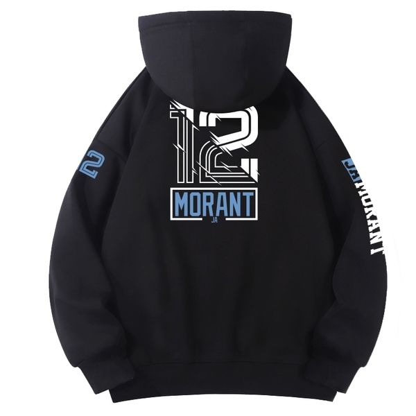 men's hoodies sweatshirts autumn and winter trend basketball fan star morant cotton hoodies loose warm ins wind jacket 12 230306, Black
men's hoodies sweatshirts autumn and winter trend basketball fan star morant cotton hoodies loose warm ins wind jacket 12 230306, Black