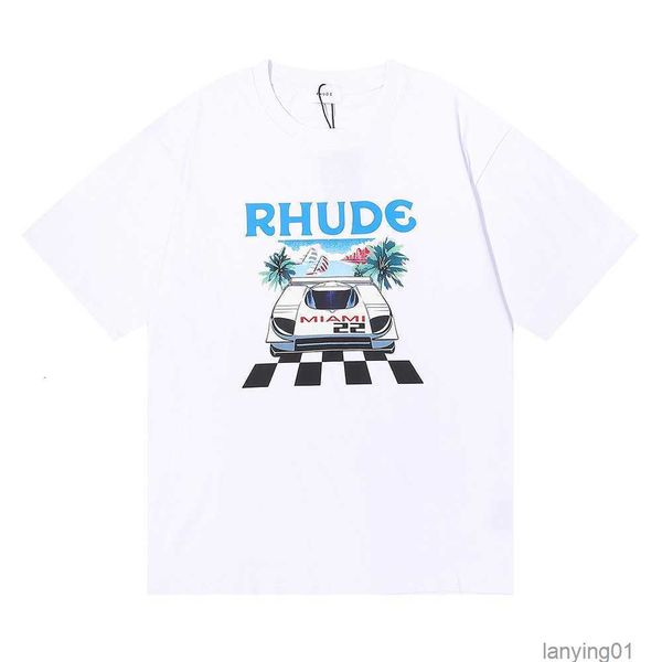 in9t fashion american street trend brand rhude short sleeve t shirts miami limited print for men loose versatile base te fln9, White;black
in9t fashion american street trend brand rhude short sleeve t shirts miami limited print for men loose versatile base te fln9, White;black