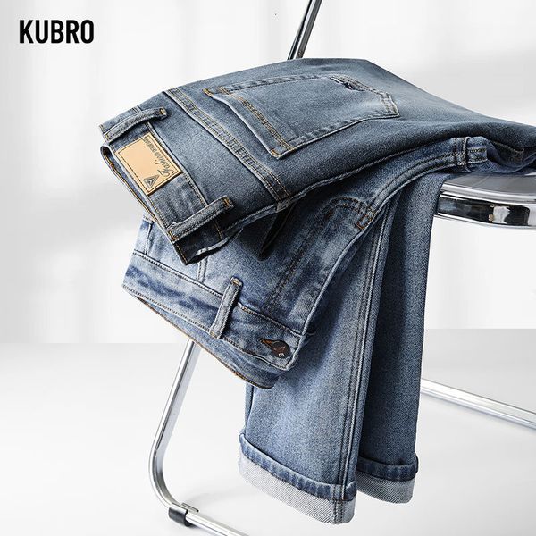 men's jeans kubro spring stretch straight jean classic style trouser business casual comfortable four seasons wearable pantalones 23030, Blue
men's jeans kubro spring stretch straight jean classic style trouser business casual comfortable four seasons wearable pantalones 23030, Blue
