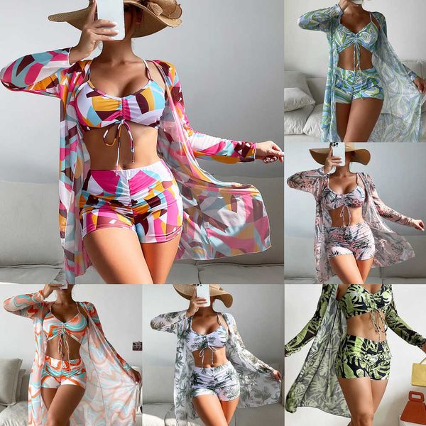 2023 summer designer swimsuit women swimming bikini set high waist long sleeve ins overshirt drawstring swimwear women's split three pi
2023 summer designer swimsuit women swimming bikini set high waist long sleeve ins overshirt drawstring swimwear women's split three pi
