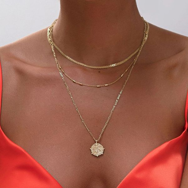 gold-plated multi-layer necklace banquet jewelry set fashion personality multi-clavone chain female wholesale, Silver
gold-plated multi-layer necklace banquet jewelry set fashion personality multi-clavone chain female wholesale, Silver