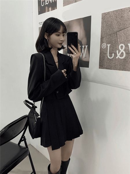 two piece dress jk suit jacket and skirt 2 pieces sets long sleeves crop harajuku jackets japan style clothing 230307, White
two piece dress jk suit jacket and skirt 2 pieces sets long sleeves crop harajuku jackets japan style clothing 230307, White