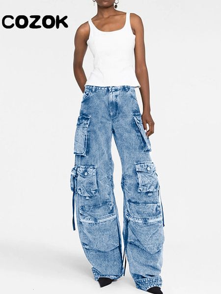 women's jeans street denim pants women cargo pants oversized multi-pocket high waist wide leg jeans fashion loose mopping pants 230306, Blue
women's jeans street denim pants women cargo pants oversized multi-pocket high waist wide leg jeans fashion loose mopping pants 230306, Blue