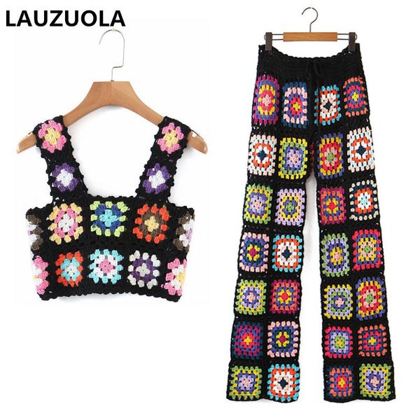 women's two piece pants two piece women crop and straight pants matching set fashion handmade crochet hollow out knitted pant suit outf, White
women's two piece pants two piece women crop and straight pants matching set fashion handmade crochet hollow out knitted pant suit outf, White