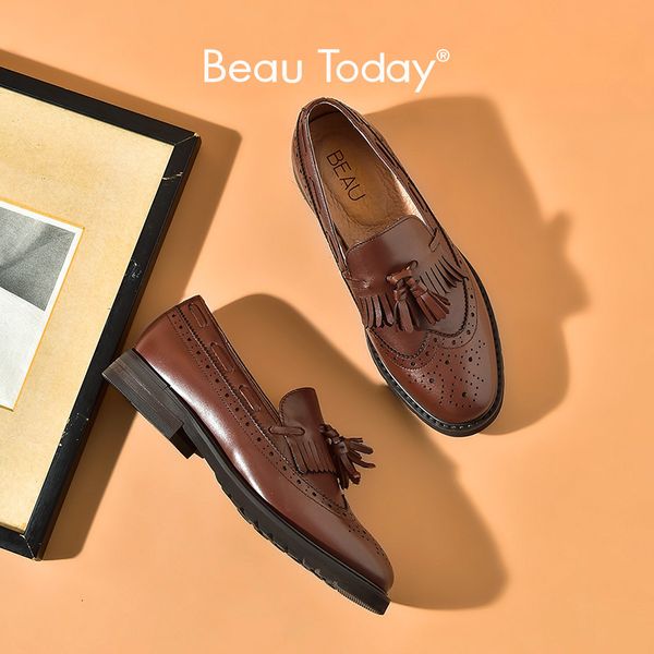 dress shoes beautoday casual loafer calf leather brogues wingtip tassel fringe round toe slipon lady flats handmade a210 230307, Black
dress shoes beautoday casual loafer calf leather brogues wingtip tassel fringe round toe slipon lady flats handmade a210 230307, Black
