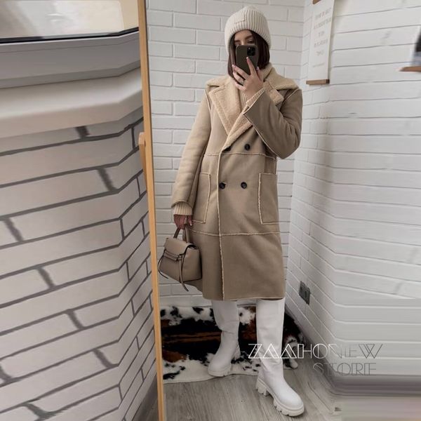 women's jackets zaaho women winter vintage thick suede jacket coat female casual pockets outwear warm fleece long overcoats ladies 2303, Black;brown
women's jackets zaaho women winter vintage thick suede jacket coat female casual pockets outwear warm fleece long overcoats ladies 2303, Black;brown