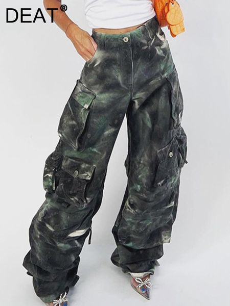 women's pants s deat fashion women multiple pockets loose wide leg tie dyed camouflage patchwork cargo ptrousers spring 2023 17a1165h 2, Black;white
women's pants s deat fashion women multiple pockets loose wide leg tie dyed camouflage patchwork cargo ptrousers spring 2023 17a1165h 2, Black;white