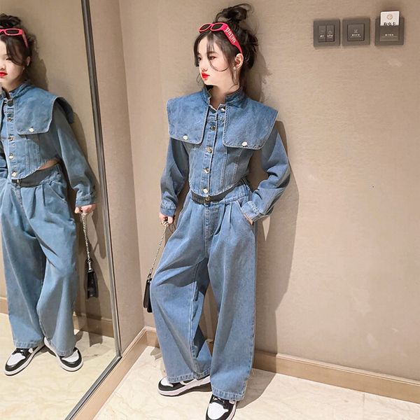 clothing sets girls denim suit spring and autumn 2023 westernized children s spring two piece fashion jeans 230307, White
clothing sets girls denim suit spring and autumn 2023 westernized children s spring two piece fashion jeans 230307, White