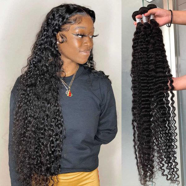 wig caps 30 32 40 inch deep wave bundles curly human hair extensions braizlian remy hair for black women wet and wavy water wave bundles, Black;brown
wig caps 30 32 40 inch deep wave bundles curly human hair extensions braizlian remy hair for black women wet and wavy water wave bundles, Black;brown