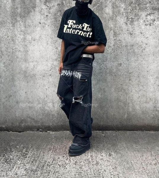 letter print black cargo jeans baggy slouchy mens pants clothes men y2k fashion loose straight wide leg streetwear jeans, Blue
letter print black cargo jeans baggy slouchy mens pants clothes men y2k fashion loose straight wide leg streetwear jeans, Blue