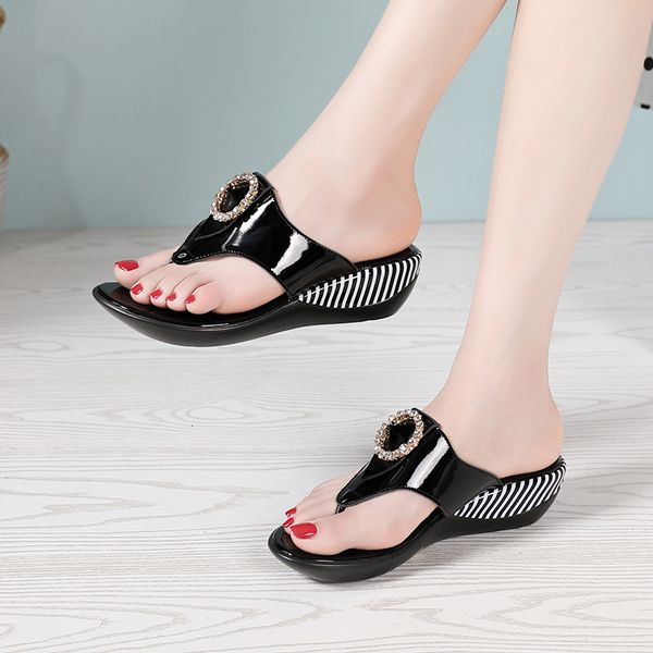 slippers genuine leather women sandals striped female summer shoes big size 42 fashion mom wedges antiskid flipflops 230307, Black
slippers genuine leather women sandals striped female summer shoes big size 42 fashion mom wedges antiskid flipflops 230307, Black