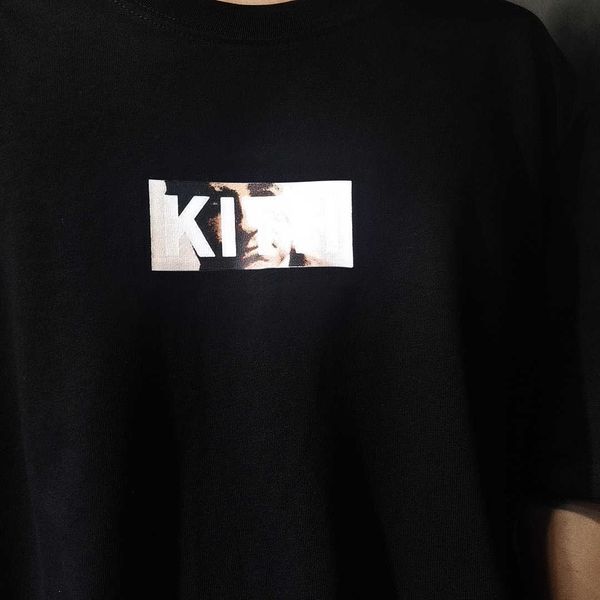men's t-shirt kish godweather co godfather box print loose short sleeve and women's matching, White;black
men's t-shirt kish godweather co godfather box print loose short sleeve and women's matching, White;black