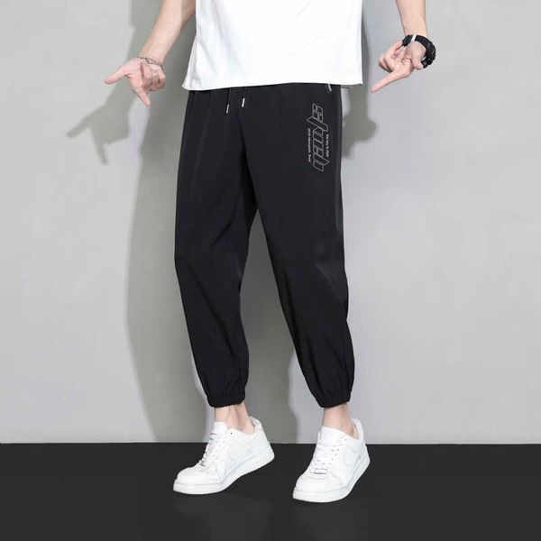 men's pants men ice silk casual pants 2023 men spring summer speed dry loose sweatpants outdoor sports pull rope jogging pants z0306, Black
men's pants men ice silk casual pants 2023 men spring summer speed dry loose sweatpants outdoor sports pull rope jogging pants z0306, Black