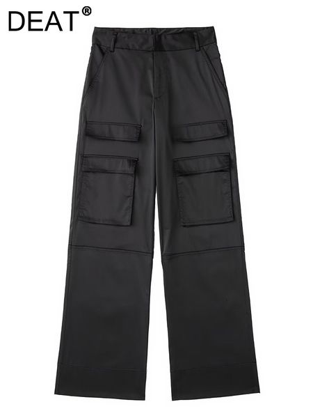 women's pants s deat fashion trousers patchwork high waist loose straight wide leg cargo solid color satin autumn 2023 17a5038 230306, Black;white
women's pants s deat fashion trousers patchwork high waist loose straight wide leg cargo solid color satin autumn 2023 17a5038 230306, Black;white