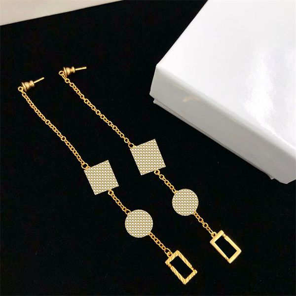 slender chain charm women geometry ornament dangle earrings hollow smart design eardrop for female, Golden
slender chain charm women geometry ornament dangle earrings hollow smart design eardrop for female, Golden