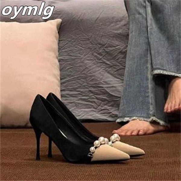 new spring and autumn pearl pointed shallow mouth high heels retro stiletto shoes women heels 230304, Black
new spring and autumn pearl pointed shallow mouth high heels retro stiletto shoes women heels 230304, Black