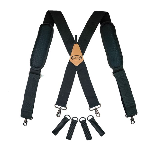 suspenders tool belt work suspenders flexible adjustable straps with moveable padded shoulders 4 loop attachments 230307, Black;white
suspenders tool belt work suspenders flexible adjustable straps with moveable padded shoulders 4 loop attachments 230307, Black;white