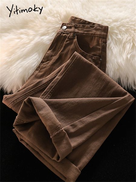 women's jeans yitimoky brown high waisted for women 2023 fashion wide leg vintage streetwear straight casual y2k denim pants 230306, Blue
women's jeans yitimoky brown high waisted for women 2023 fashion wide leg vintage streetwear straight casual y2k denim pants 230306, Blue