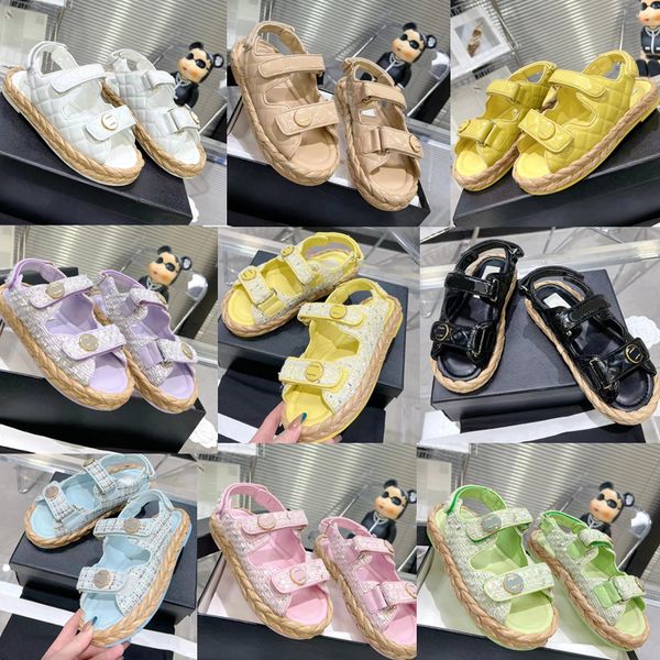 2023 designer luxury classic roman beach nylon sandals women fashion leather hemp rope soled slippers spring summer lady outdoor platform fl, Black
2023 designer luxury classic roman beach nylon sandals women fashion leather hemp rope soled slippers spring summer lady outdoor platform fl, Black